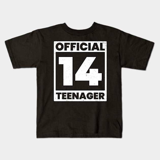 14th birthday Kids T-Shirt by Circle Project